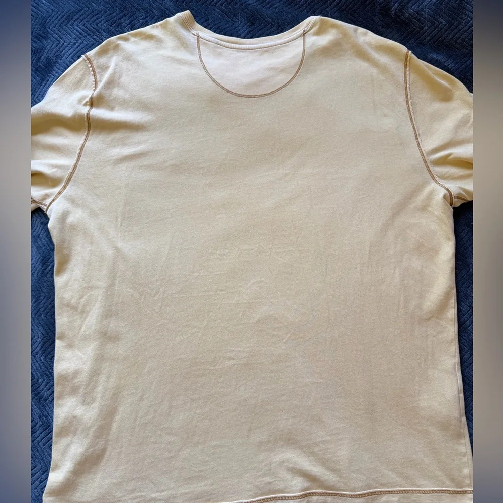 Tommy Bahama Yellow Island Tone Cotton T-Shirt XL